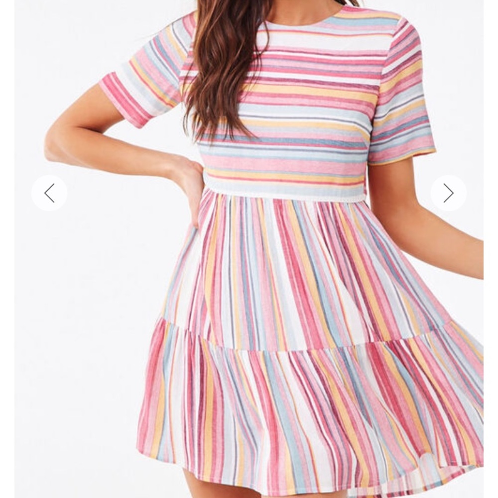Forever 21 Colorful Striped Dress